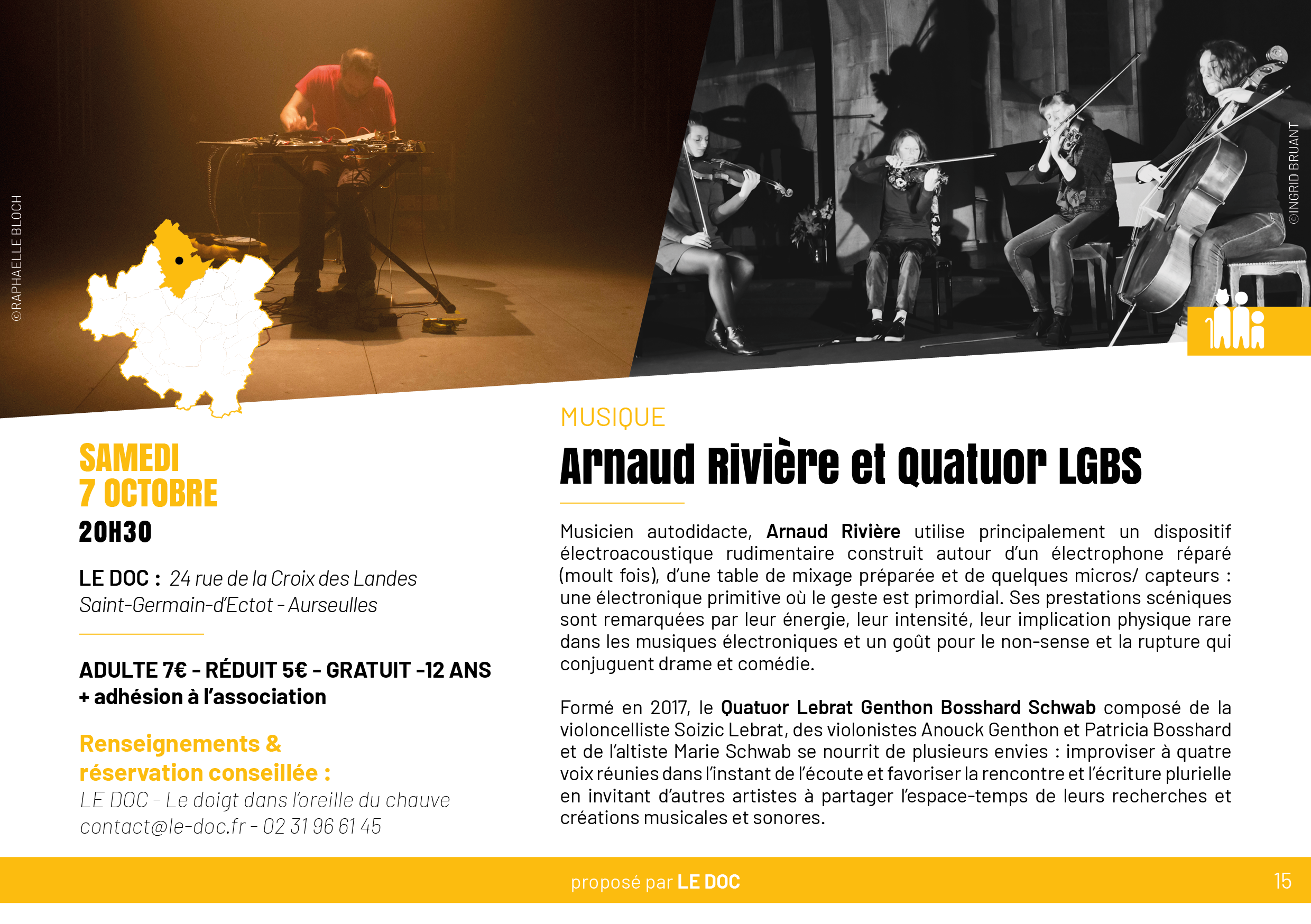 Arnaud Riviere et Quatuor LGBS