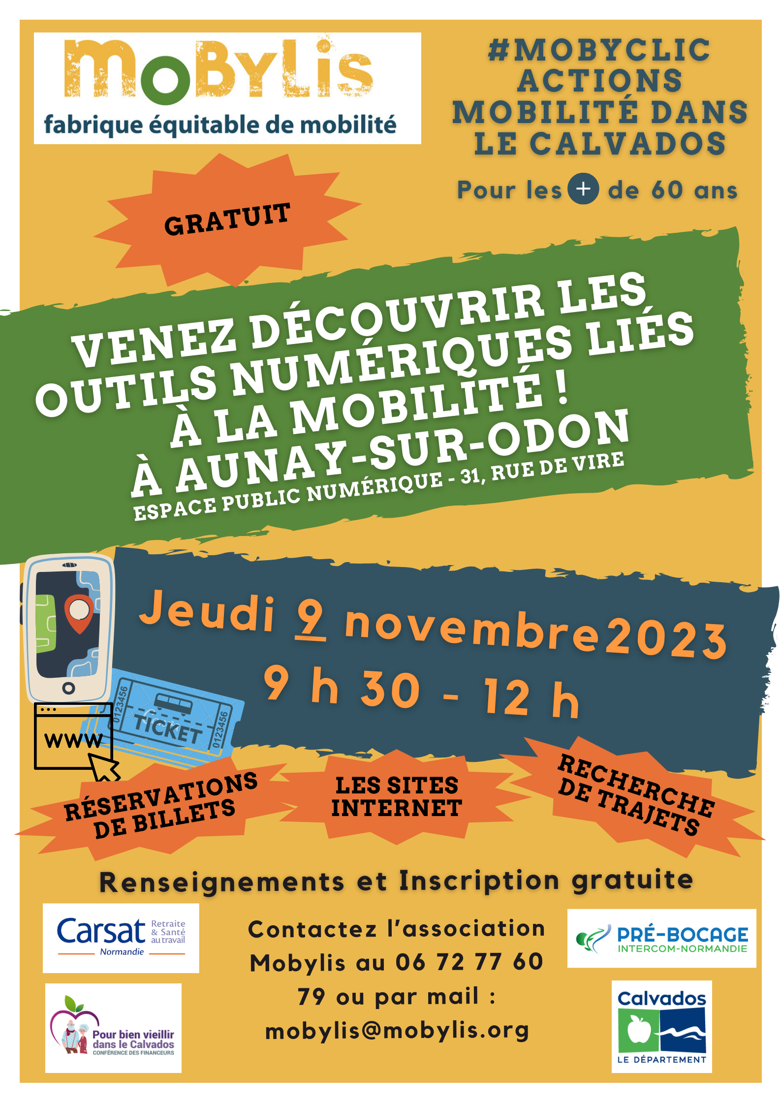 Affiche nov 2023 Aunay mobilité connectée